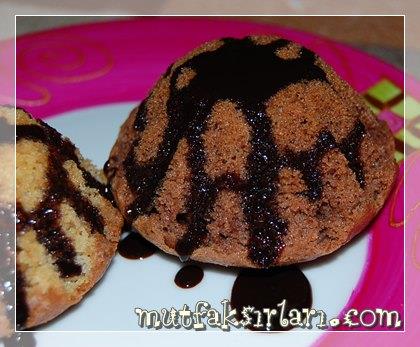 Çikolata Soslu Kakaolu Cevizli Muffin